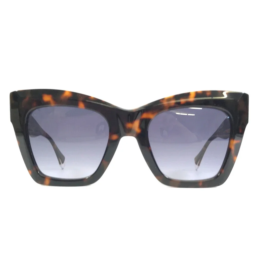 Gigi Studios Sunglasses GIOIA 6806/2 Dark Havana Frames w/ Gray Gradient Lenses